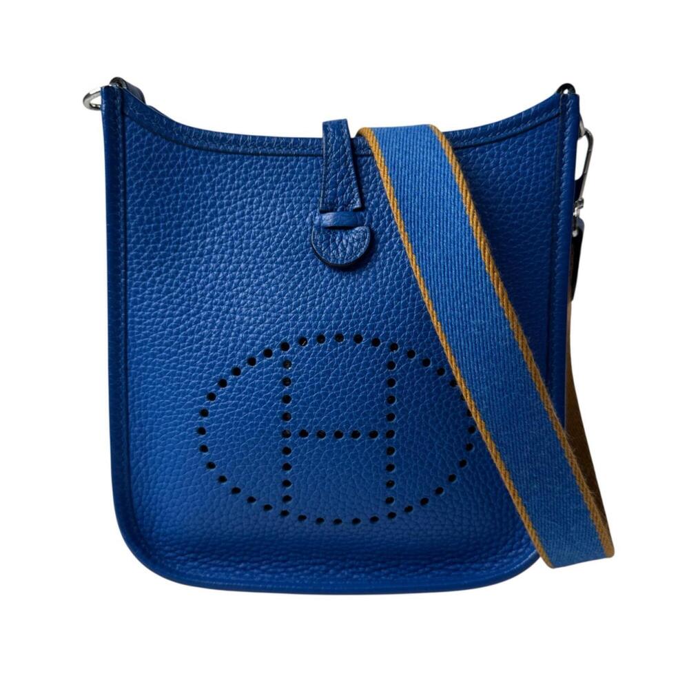Hermes Evelyne Amazon TPM Bleu Zellige C stamp Shoulder bag Crossbody for women